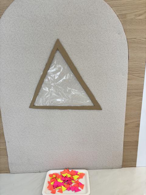 Triangle sticky wall